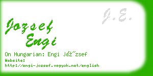 jozsef engi business card